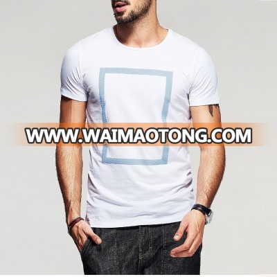 Wholesale Cheap Sublimation Custom Printing Men Slim Fit Black T Shirts