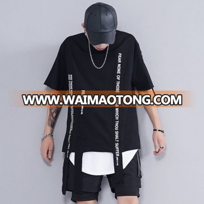 2018 Hot New Products Originality Streetwear Hip Hop Clothing Plain Black Men S T Shirts