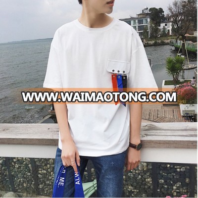 Wholesale Oem Custom Your Own Design 2018 Hot Sale 100% Cotton O-Veck T-shirt Summer Style Men White T Shirt